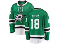 #18 Breakaway Tyler Pitlick Green NHL Home Youth Jersey Dallas Stars