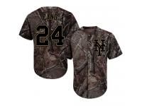 #24 Robinson Cano Camo Baseball Youth Jersey New York Mets Realtree Collection Flex Base