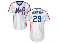 #29 Authentic Devin Mesoraco Men's White Baseball Jersey - Alternate New York Mets Flex Base