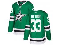 #33 Authentic Marc Methot Green Adidas NHL Home Men's Jersey Dallas Stars