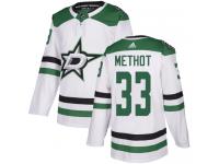 #33 Authentic Marc Methot White Adidas NHL Away Men's Jersey Dallas Stars