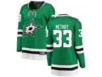 #33 Breakaway Marc Methot Green NHL Home Women's Jersey Dallas Stars