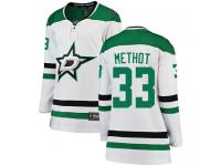 #33 Breakaway Marc Methot White NHL Away Women's Jersey Dallas Stars