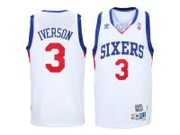 Allen Iverson Philadelphia 76ers adidas Hardwood Classics Swingman Jersey - White