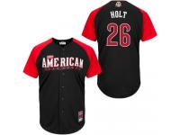 American League Authentic Boston Red Sox #26 Brock Holt 2015 All-Star Stitched Jersey