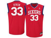 Andrew Bynum Philadelphia 76ers adidas Replica Road Jersey - Red