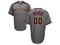 Arizona Diamondbacks Majestic Cool Base Custom Jersey - Gray Black