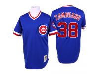 Blue Throwback Carlos Zambrano Men #38 Mitchell And Ness MLB Chicago Cubs Jersey
