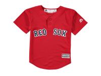 Boston Red Sox Majestic Toddler Cool Base Henley Jersey - Red