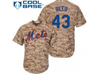 Camo Addison Reed Men #43 Majestic MLB New York Mets Cool Base Alternate Jersey