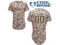 Camo Customized Women Majestic MLB San Diego Padres Cool Base Alternate Jersey