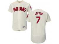 Cleveland Indians #7 Kenny Lofton Cream Flexbase Authentic Collection Stitched Baseball Jersey