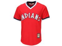 Cleveland Indians Majestic Cooperstown Cool Base Jersey C Red