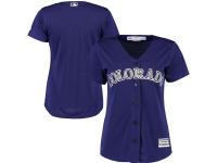 Colorado Rockies Majestic Women's Cool Base Jersey - Purple