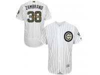 Cubs #38 Carlos Zambrano White (Blue Strip) Flexbase Authentic Collection 2016 Memorial Day Stitched Baseball Jersey