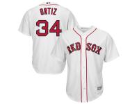 David Ortiz Boston Red Sox Majestic Youth Official Cool Base Player Jersey - White