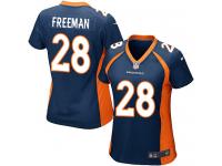 Game Women's Royce Freeman Navy Blue Alternate Jersey NFL Nike Denver Broncos #28