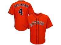 George Springer Houston Astros Majestic 2015 Cool Base Player Jersey - Orange