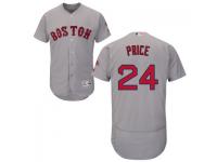 Gray David Price Men #24 Majestic MLB Boston Red Sox Flexbase Collection Jersey