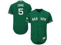 Green Celtic Allen Craig Men #5 Majestic MLB Boston Red Sox Flexbase Collection Jersey
