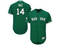 Green Celtic Jim Rice Men #14 Majestic MLB Boston Red Sox Flexbase Collection Jersey