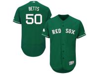 Green Celtic Mookie Betts Men #50 Majestic MLB Boston Red Sox Flexbase Collection Jersey