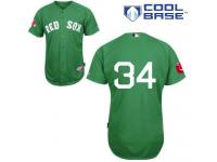 Green David Ortiz Men #34 Majestic MLB Boston Red Sox Cool Base Jersey