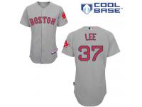 Grey Bill Lee Men #37 Majestic MLB Boston Red Sox Cool Base Road Jersey