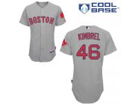 Grey Craig Kimbrel Men #46 Majestic MLB Boston Red Sox Cool Base Road Jersey