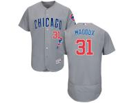 Grey Greg Maddux Men #31 Majestic MLB Chicago Cubs Flexbase Collection Jersey