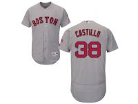 Grey Rusney Castillo Men #38 Majestic MLB Boston Red Sox Flexbase Collection Jersey