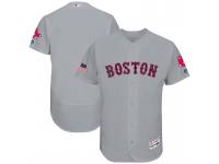Independence Day Men Boston Red Sox Gray 2017 Stars & Stripes Flex Base Team Jersey