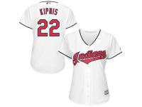 Jason Kipnis Cleveland Indians Majestic Women's 2015 Cool Base Player Jersey - White