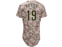 Joey Votto Cincinnati Reds Majestic USMC Digi Camo Cool Base Player Jersey - Camo