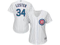 Jon Lester Chicago Cubs Majestic Women's 2015 Cool Base Player Jersey - White