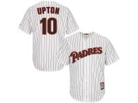 Justin Upton San Diego Padres Majestic Cooperstown Collection Cool Base Player Jersey - White Brown