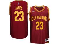 LeBron James Cleveland Cavaliers adidas Replica Road Jersey - Garnet