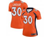 Legend Vapor Untouchable Women's Phillip Lindsay Denver Broncos Nike Jersey - Orange