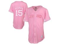 Majestic Dustin Pedroia Boston Red Sox Youth Girls Batting Practice Player Jersey - Pink