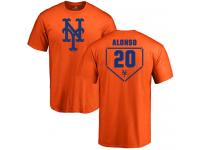 Men #20 Pete Alonso Orange Baseball - RBI New York Mets T-Shirt