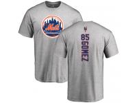 Men #85 Carlos Gomez Ash Baseball - Backer New York Mets T-Shirt