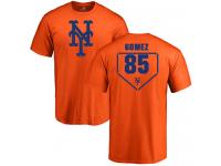 Men #85 Carlos Gomez Orange Baseball - RBI New York Mets T-Shirt
