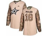 Men Adidas Dallas Stars #18 Tyler Pitlick Camo Veterans Day Practice NHL Jersey