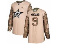 Men Adidas Dallas Stars #9 Mike Modano Camo Veterans Day Practice NHL Jersey