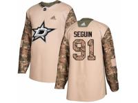 Men Adidas Dallas Stars #91 Tyler Seguin Camo Veterans Day Practice NHL Jersey