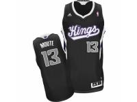 Men Adidas Sacramento Kings #13 Luc Mbah a Moute Swingman Black Alternate NBA Jersey