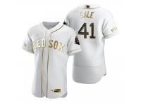 Men Boston Red Sox Chris Sale Nike White Golden Edition Jersey