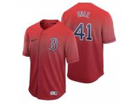 Men Boston Red Sox Chris Sale Red Fade Nike Jersey
