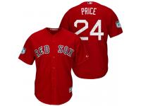 Men Boston Red Sox David Price #24 2017 Spring Training Grapefruit League Patch Red Cool Base Jersey