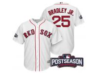 Men Boston Red Sox Jackie Bradley Jr. #25 AL East Division Champions White 2016 Postseason Patch Cool Base Jersey